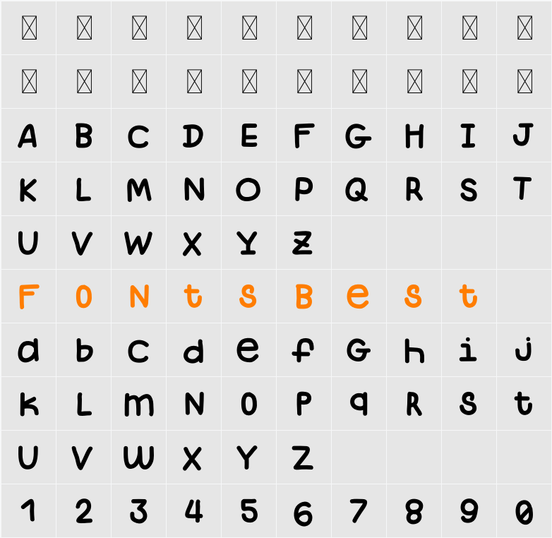 MV-crooker Character Map