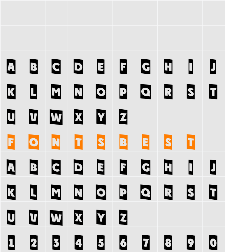 a_PlakatCmDn Character Map