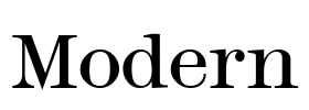Modern