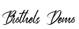 Brothels Demo Font Image