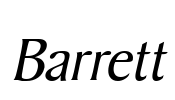 Barrett Font Image