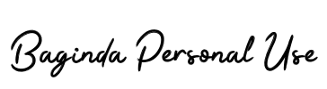 Baginda Personal Use Font Image