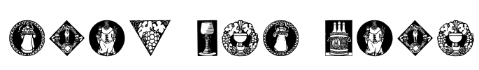 Bier und Wein Font Image