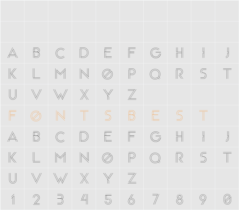 Arenq Character Map