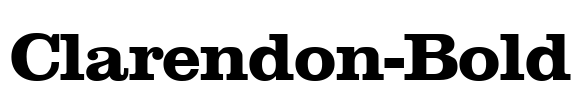 Clarendon-Bold Font Image