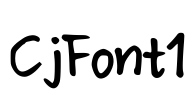 CjFont1 Font Image