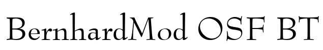BernhardMod OSF BT Font Image
