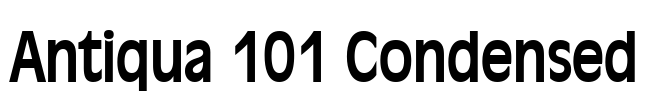 Antiqua 101 Condensed Font Image