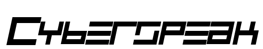Cyberspeak Font Image