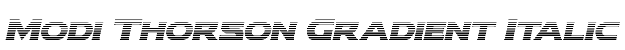 Modi Thorson Gradient Italic