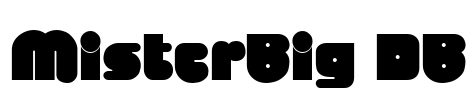 MisterBig DB Font Image