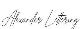 Alexander Lettering Font Image