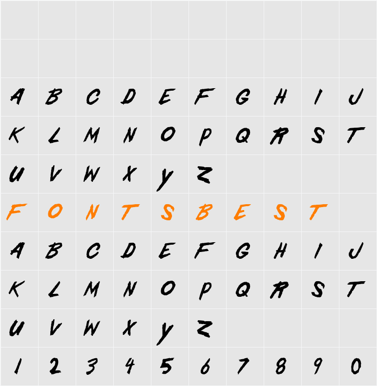 Christina Gardiner Sans Character Map