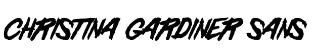 Christina Gardiner Sans Font Image
