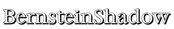 BernsteinShadow Font Image