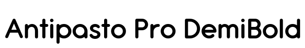 Antipasto Pro DemiBold Font Image