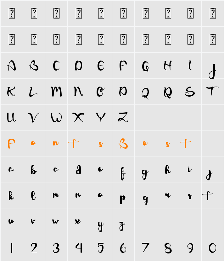 Agustina Character Map