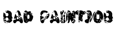 Bad Paintjob Font Image
