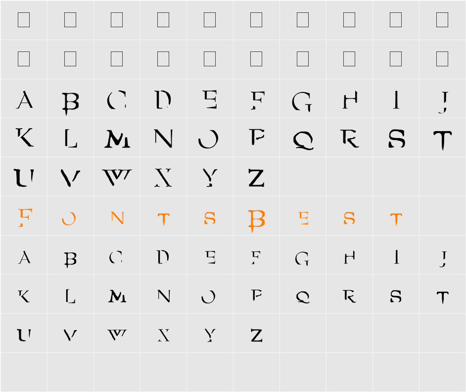 Angel Character Map