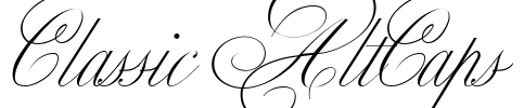 Classic AltCaps Font Image