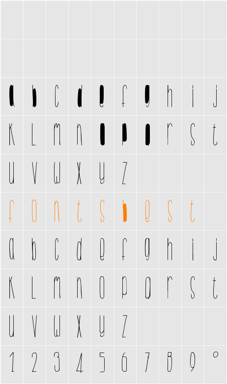 BillyBop_MinusKuli Character Map