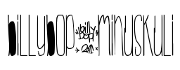 BillyBop_MinusKuli Font Image