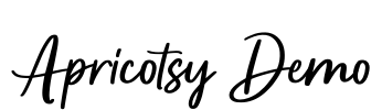 Apricotsy Demo Font Image