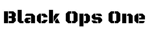 Black Ops One