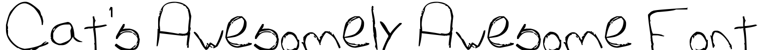 Cat's Awesomely Awesome Font