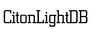 CitonLightDB Font Image