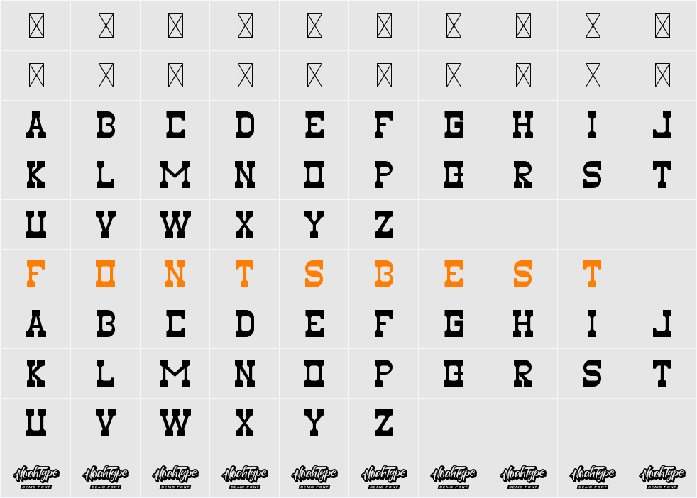 Black Team Demo Character Map