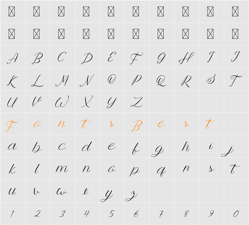 Anttalla Character Map