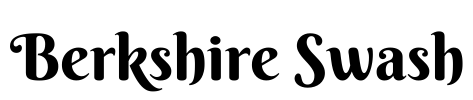 Berkshire Swash Font Image