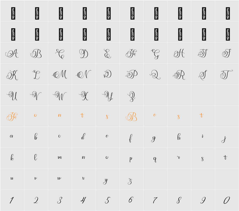 Angeliny Character Map