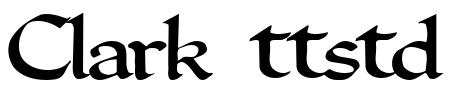 Clark  ttstd Font Image