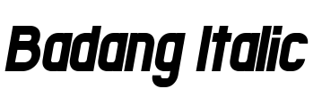 Badang Italic
