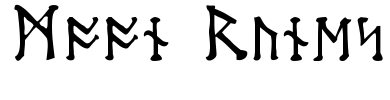 Moon Runes Font Image