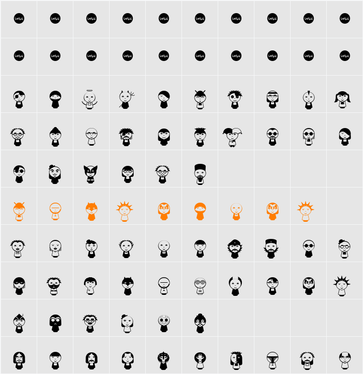 Beluz Character Map