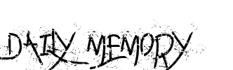 Daily memory Font Image
