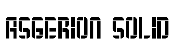 Asgerion Solid Font Image