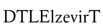 DTLElzevirT Font Image