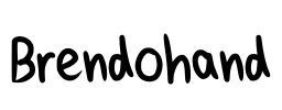 Brendohand Font Image