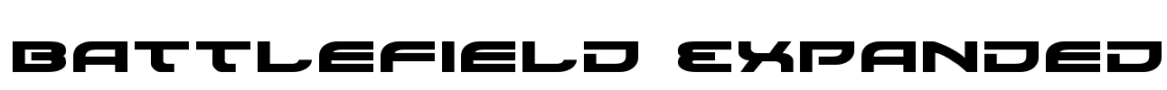 Battlefield Expanded Font Image