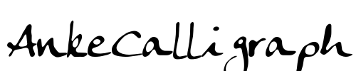 AnkeCalligraph Font Image