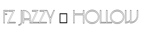 FZ JAZZY 5 HOLLOW Font Image