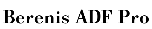 Berenis ADF Pro Font Image