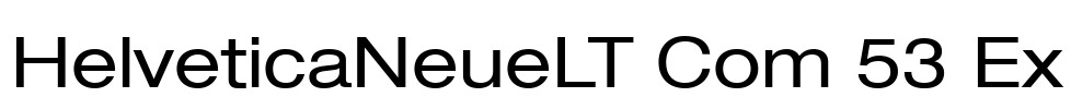 HelveticaNeueLT Com 53 Ex
