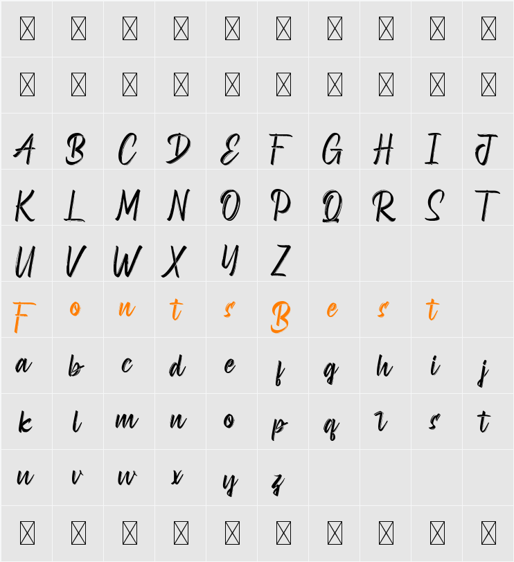 Andrianto Demo Character Map
