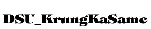 DSU_KrungKaSame Font Image