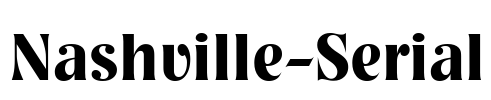 Nashville-Serial Font Image